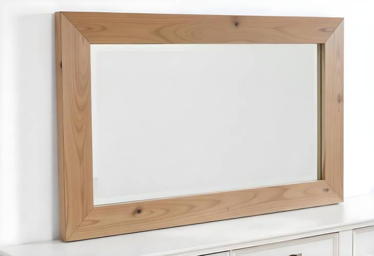 Handcrafted FullLength Wood Mirror for a Modern Rustic Home